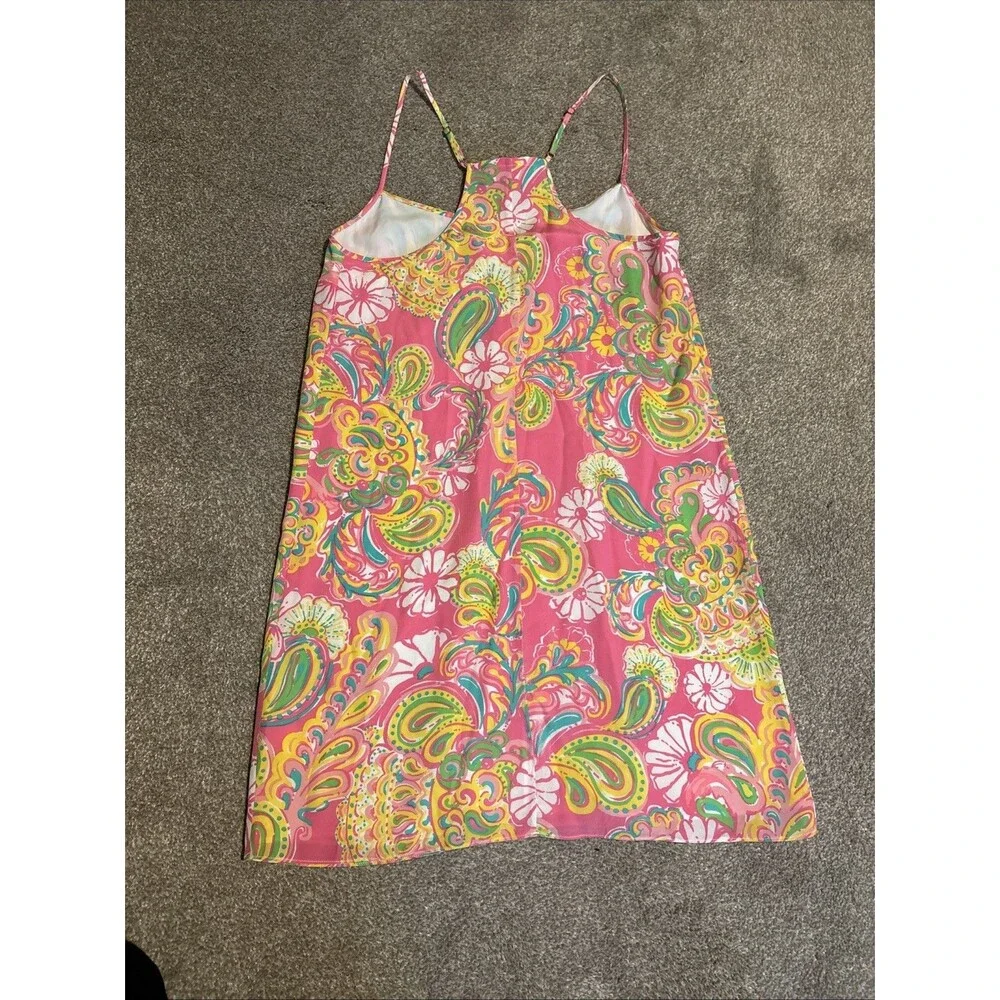 Lilly Pulitzer Double Trouble Silk Slip Dress Women’s Size XS - Picture 9 of 11